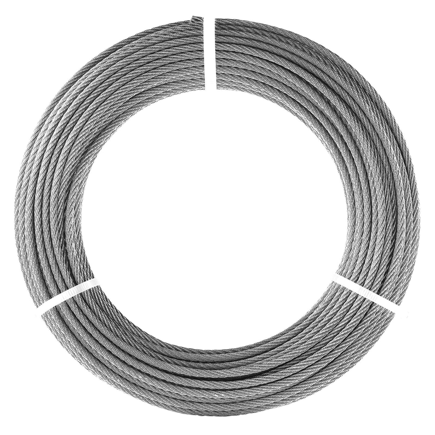 Wire Rope Kit, 1/8" 100 ft 316 Stainless Steel Cable with 20 Sleeves and 10 Thimbles, 1600 lbs Breaking Strength, 7x7 Strands Marine Aircraft Grade for Handrail Stair Decking Fence Outdoors
