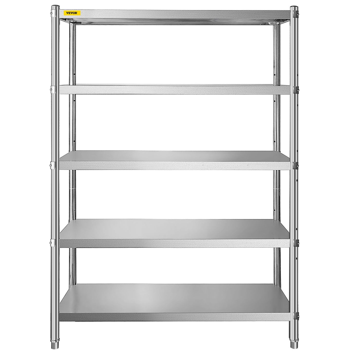 Shelving Unit 48x18.5 Inch Storage Shelves 5-Tier shelving Units And Storage Adjustable Shelf Storage Unit Adjustable Feet Shelving Units Stainless Steel Kitchen Shelves