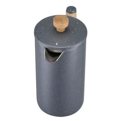 French-Press-Kaffeebereiter, 1 Liter, Edelstahl, mit Filter, große doppelwandige Isolierung, ideal für Cold Brew, Camping, Reisen, Küche und Zuhause, Schwarz