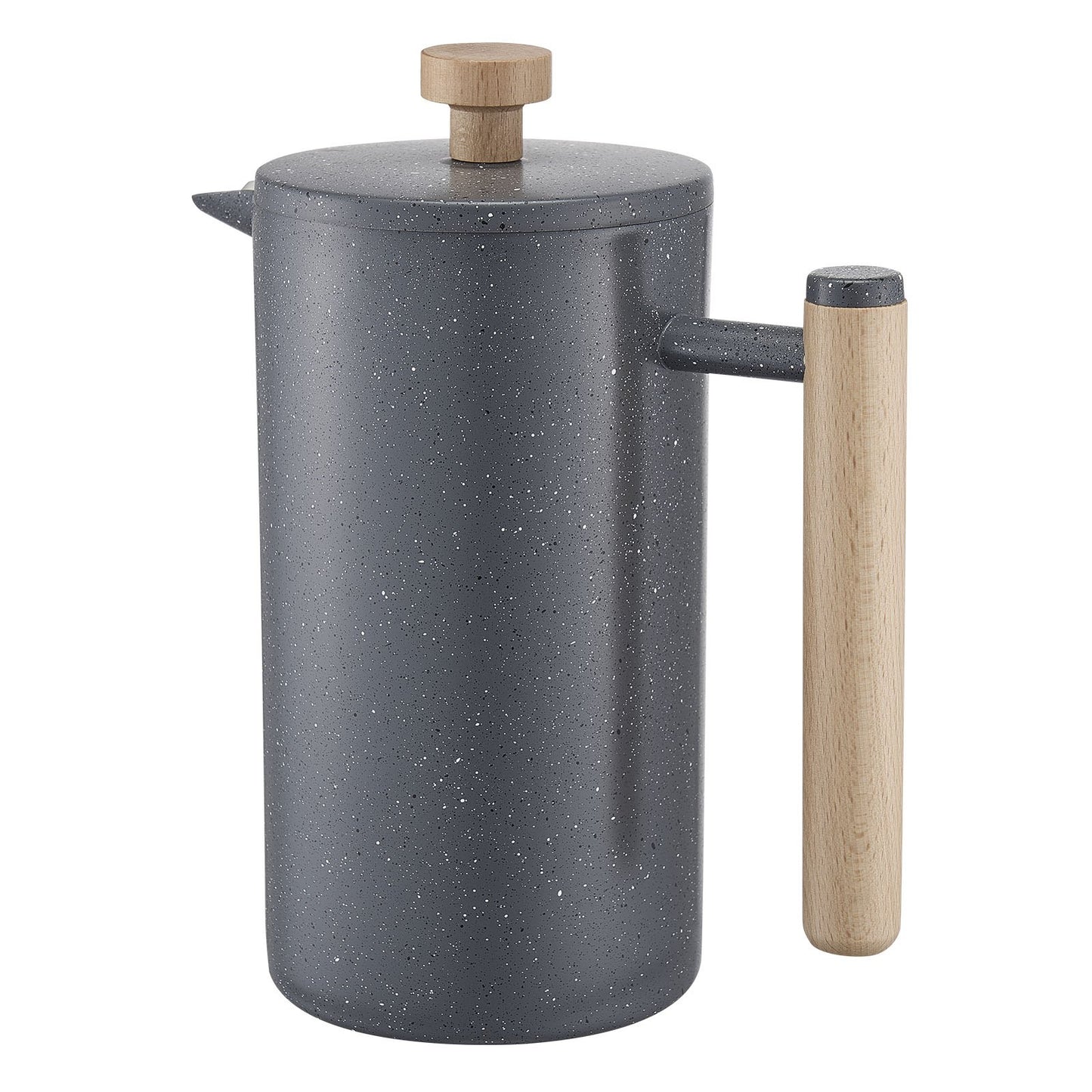 French-Press-Kaffeebereiter, 1 Liter, Edelstahl, mit Filter, große doppelwandige Isolierung, ideal für Cold Brew, Camping, Reisen, Küche und Zuhause, Schwarz