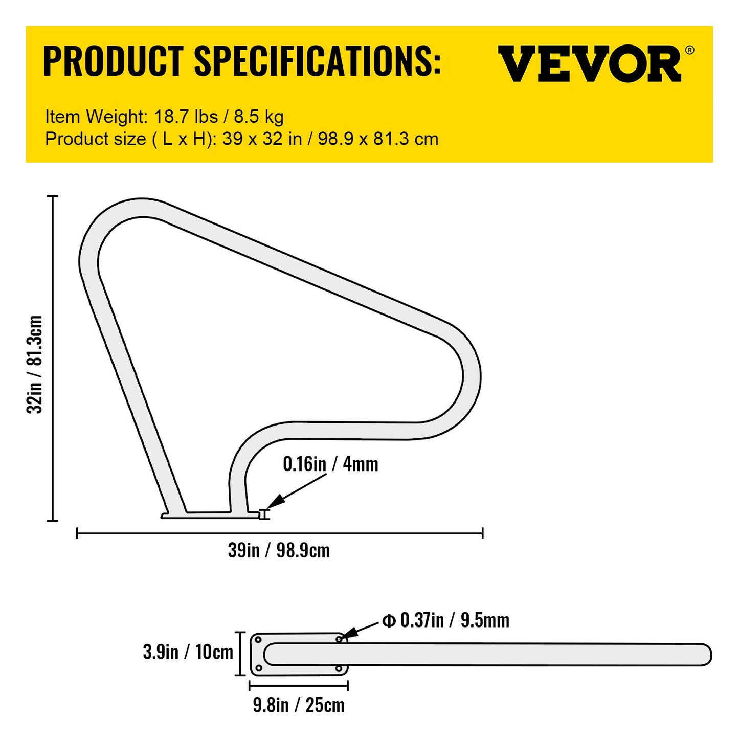 Poolgeländer 39x32" Poolgeländer 304 Edelstahl 250LBS Tragfähigkeit Silber Rostfreier Poolhandlauf Ergonomischer Schwimmbadhandlauf mit blauer Griffabdeckung &amp; M8 Bohrer &amp; selbstschneidenden Schrauben