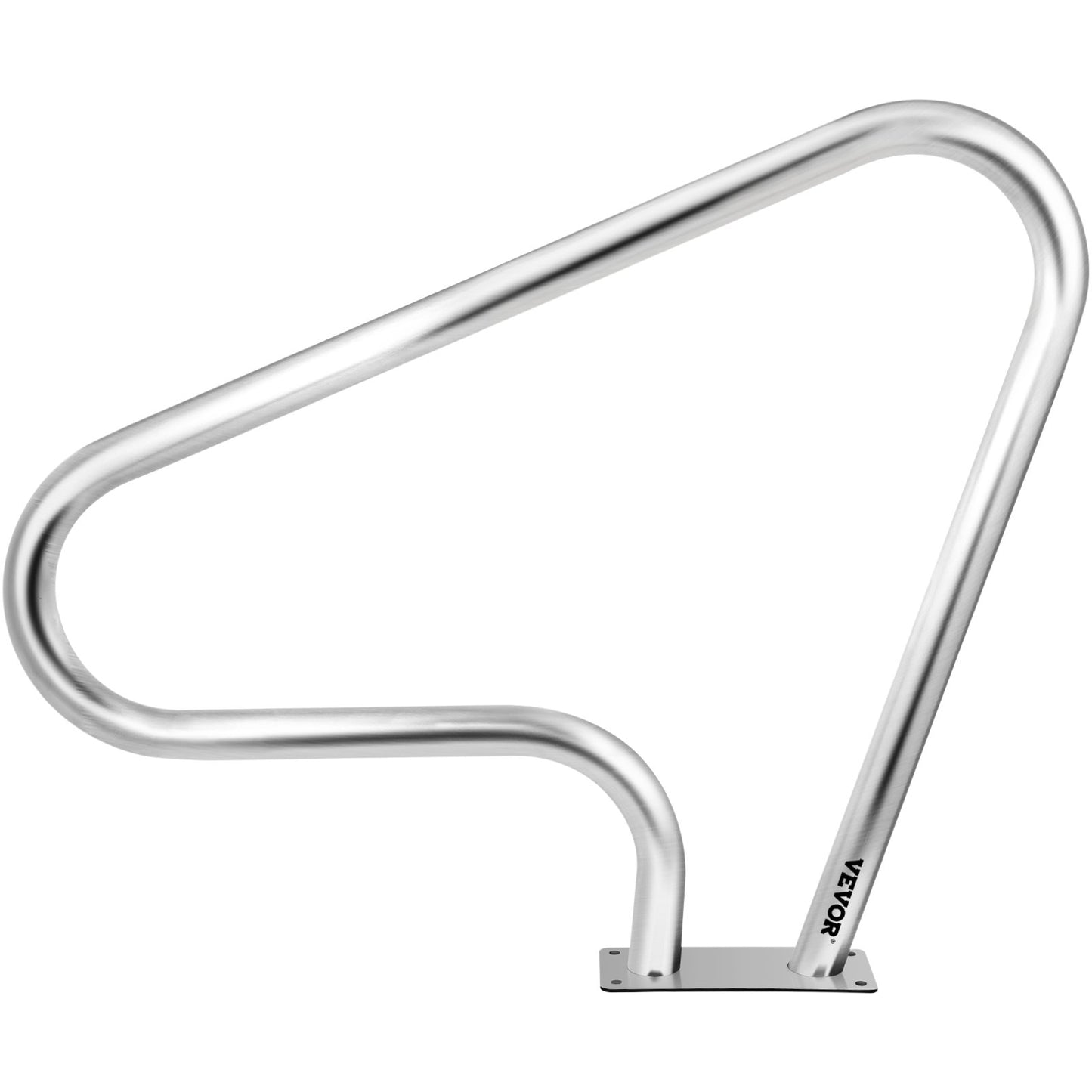 Poolgeländer 39x32" Poolgeländer 304 Edelstahl 250LBS Tragfähigkeit Silber Rostfreier Poolhandlauf Ergonomischer Schwimmbadhandlauf mit blauer Griffabdeckung &amp; M8 Bohrer &amp; selbstschneidenden Schrauben