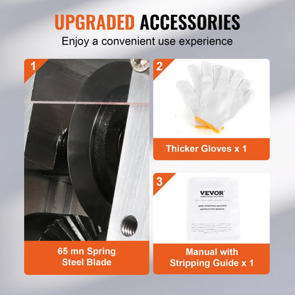 Manuelle Abisoliermaschine für Kupferdrähte (1,5–30 mm) mit Handkurbel oder Bohrmaschinenantrieb, sichtbare Abisoliertiefe, tragbarer Abisolierer mit Aluminiumrahmen für das Recycling von Kupferschrott