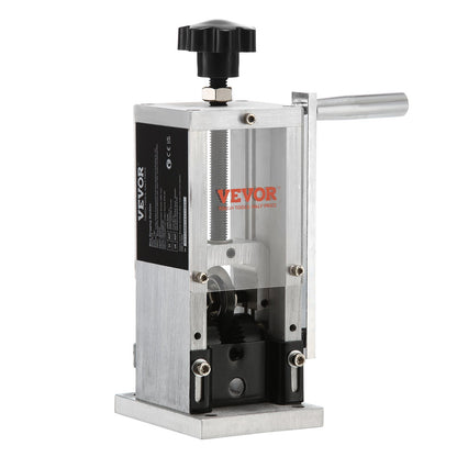 Manuelle Abisoliermaschine für Kupferdrähte (1,5–30 mm) mit Handkurbel oder Bohrmaschinenantrieb, sichtbare Abisoliertiefe, tragbarer Abisolierer mit Aluminiumrahmen für das Recycling von Kupferschrott