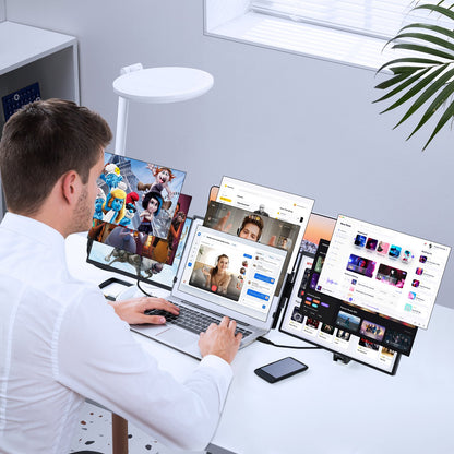 Laptop Screen Extender 35.6 cm HD 1080P Portable Monitor for 33-43 cm Laptop