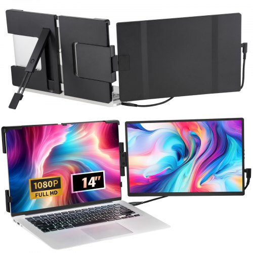 Laptop Screen Extender 35.6 cm HD 1080P Portable Monitor for 33-43.2 cm Laptop