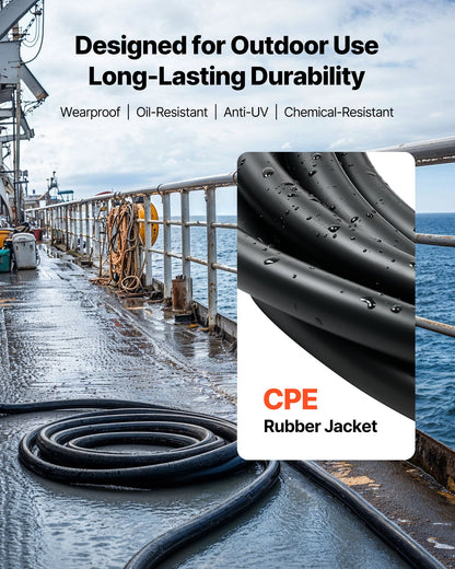 100 Fuß (30,48 m) 10AWG (6 mm²) Premium-Stromkabel, Kupfer-Verlängerungskabel