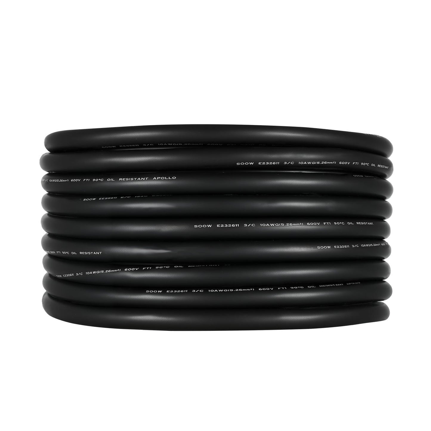 100 Fuß (30,48 m) 10AWG (6 mm²) Premium-Stromkabel, Kupfer-Verlängerungskabel