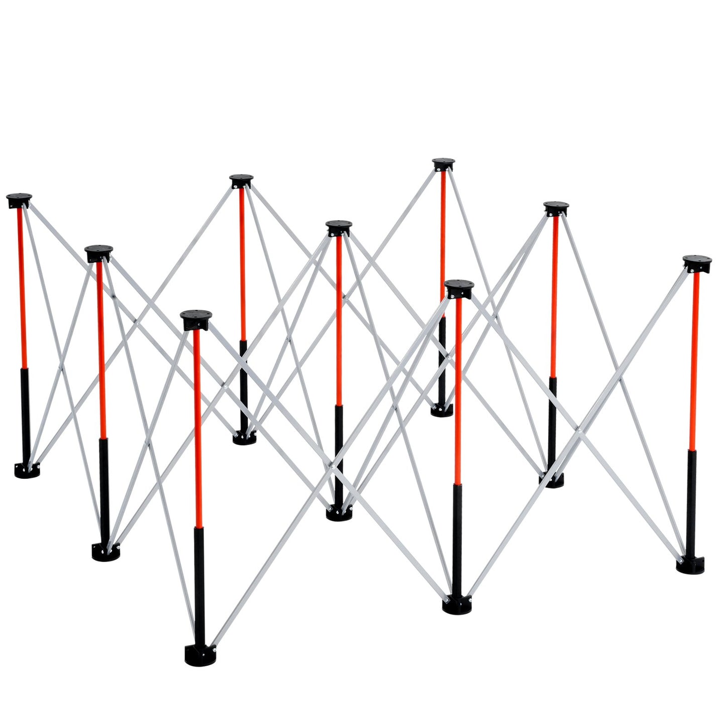 Portable Folding Workstand, 1264 x 1264 mm Collapsible Workbench, 1589 kg Weight Capacity, No Assembly Foldable Work Stand with Storage Bag, Table Top NOT Included, for Garage Workshop Outdoor