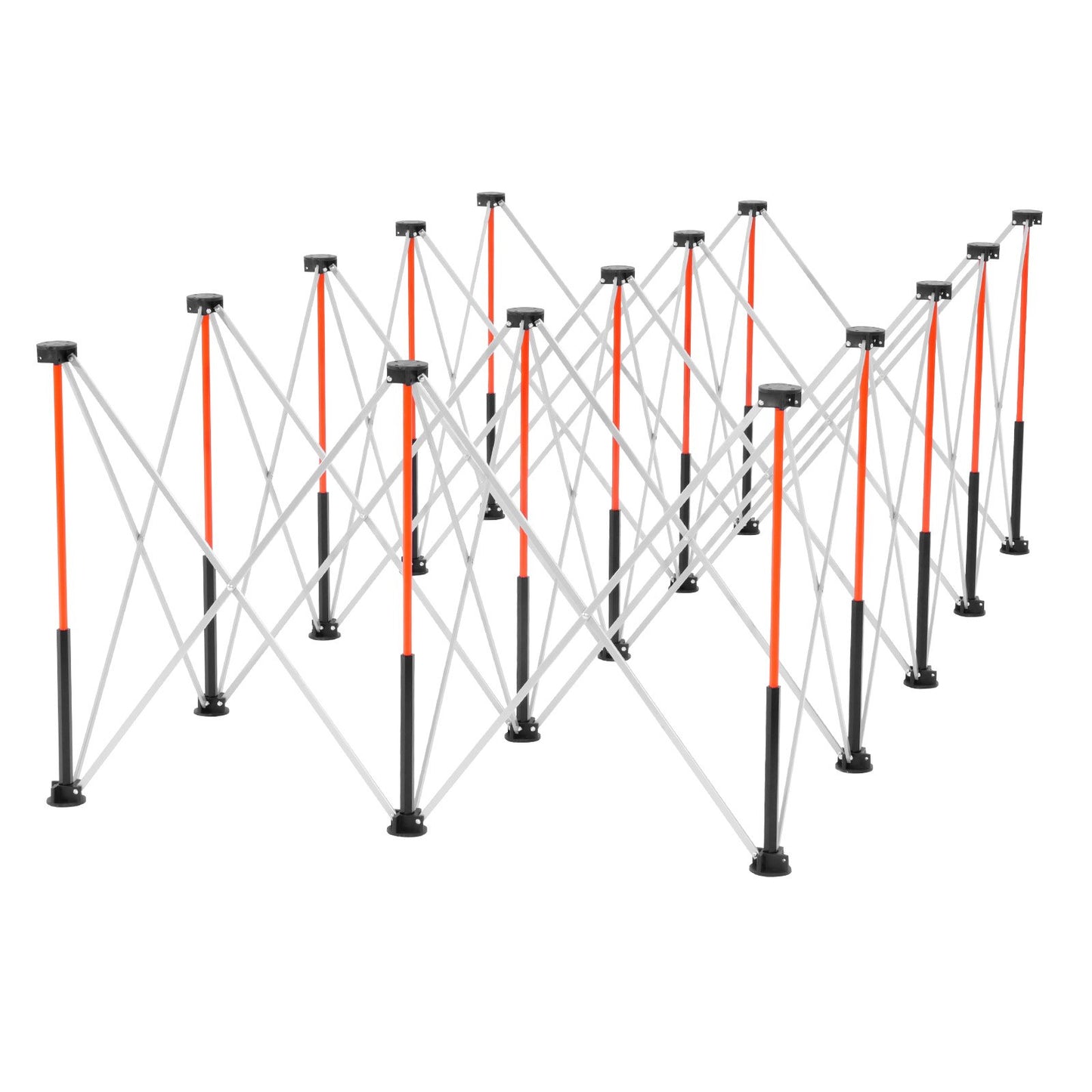 Portable Folding Workstand, 2455 x 1260 mm Collapsible Workbench, 2724 kg Weight Capacity, No Assembly Foldable Work Stand with Storage Bag, Table Top NOT Included, for Garage Workshop Outdoor