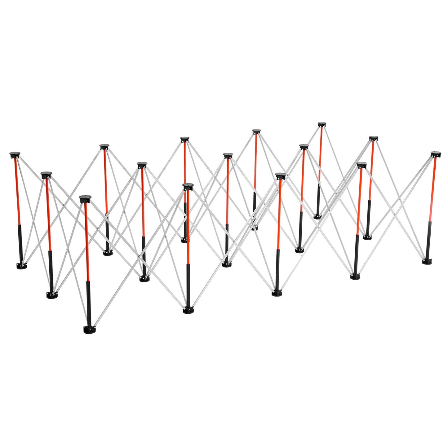 Portable Folding Workstand, 2455 x 1260 mm Collapsible Workbench, 2724 kg Weight Capacity, No Assembly Foldable Work Stand with Storage Bag, Table Top NOT Included, for Garage Workshop Outdoor