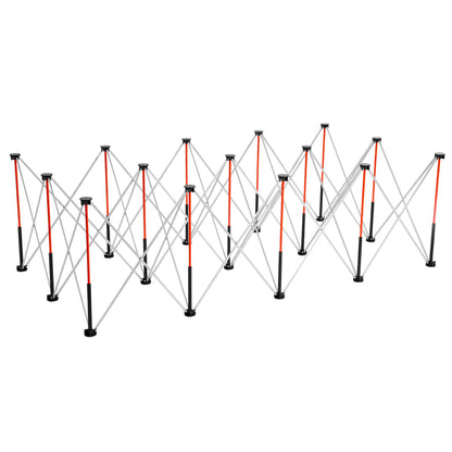 Portable Folding Workstand, 2455 x 1260 mm Collapsible Workbench, 2724 kg Weight Capacity, No Assembly Foldable Work Stand with Storage Bag, Table Top NOT Included, for Garage Workshop Outdoor