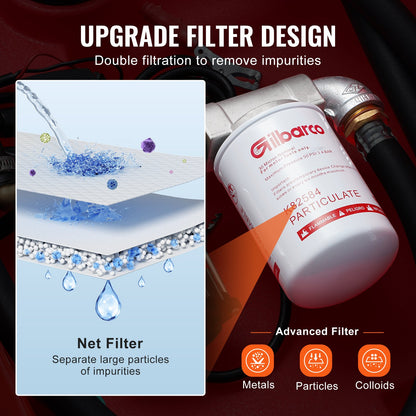 Portable Diesel & Gasoline Tank 181.7 L Fuel Tank with 12V Transfer Pump