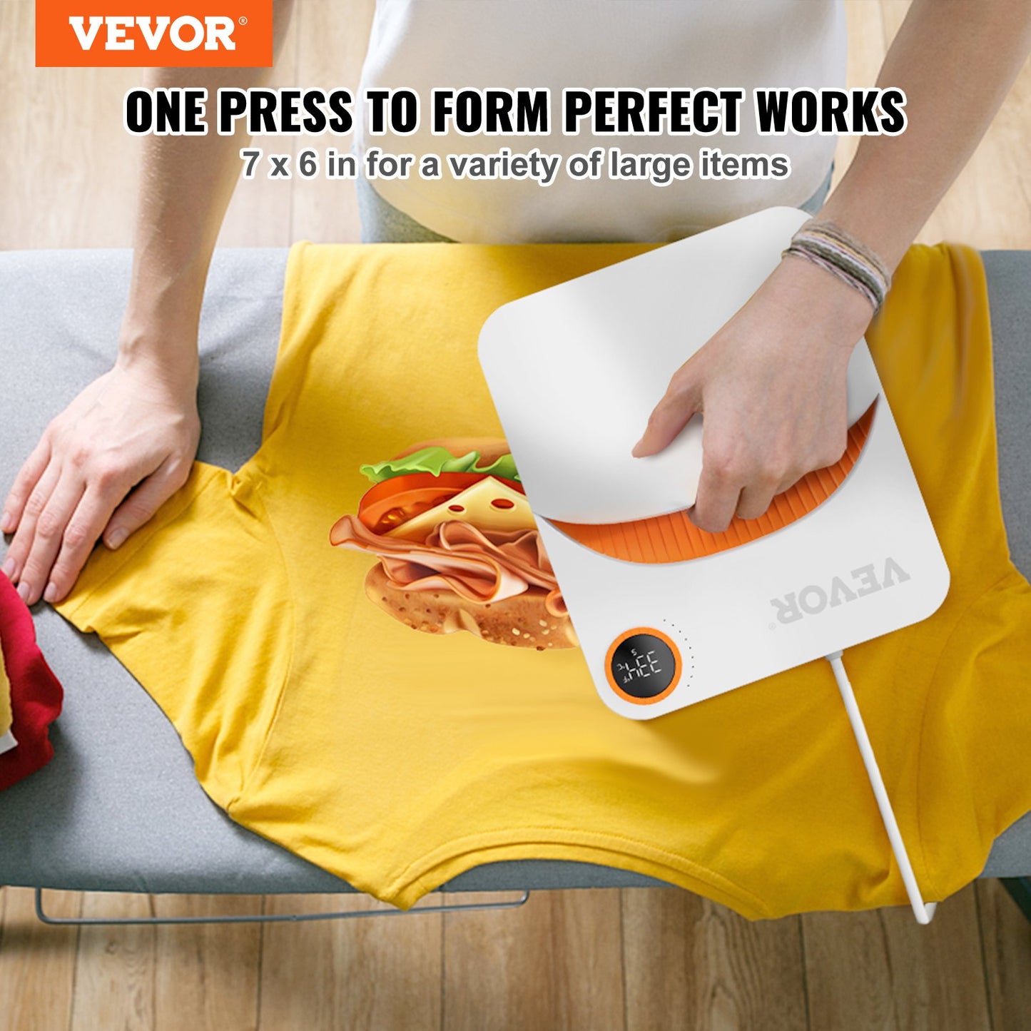 Heat Press 7 x 6 inch Portable Easy Press Sublimation Transfer DIY