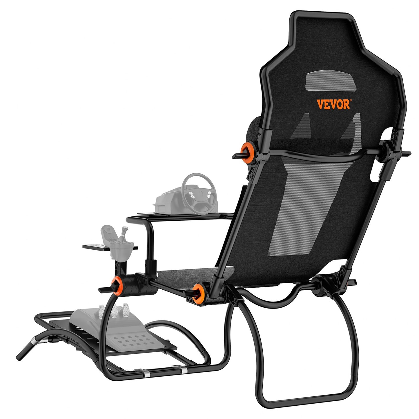 Klappbarer Rennlenkradständer für Logitech G923/G920/G29, Lenkradständer und Fußpedalwinkel verstellbar, tragbares Stahl-Fahrsimulator-Cockpit – Thrustmaster T248P, GT-/Formel-Modus, große Ausführung