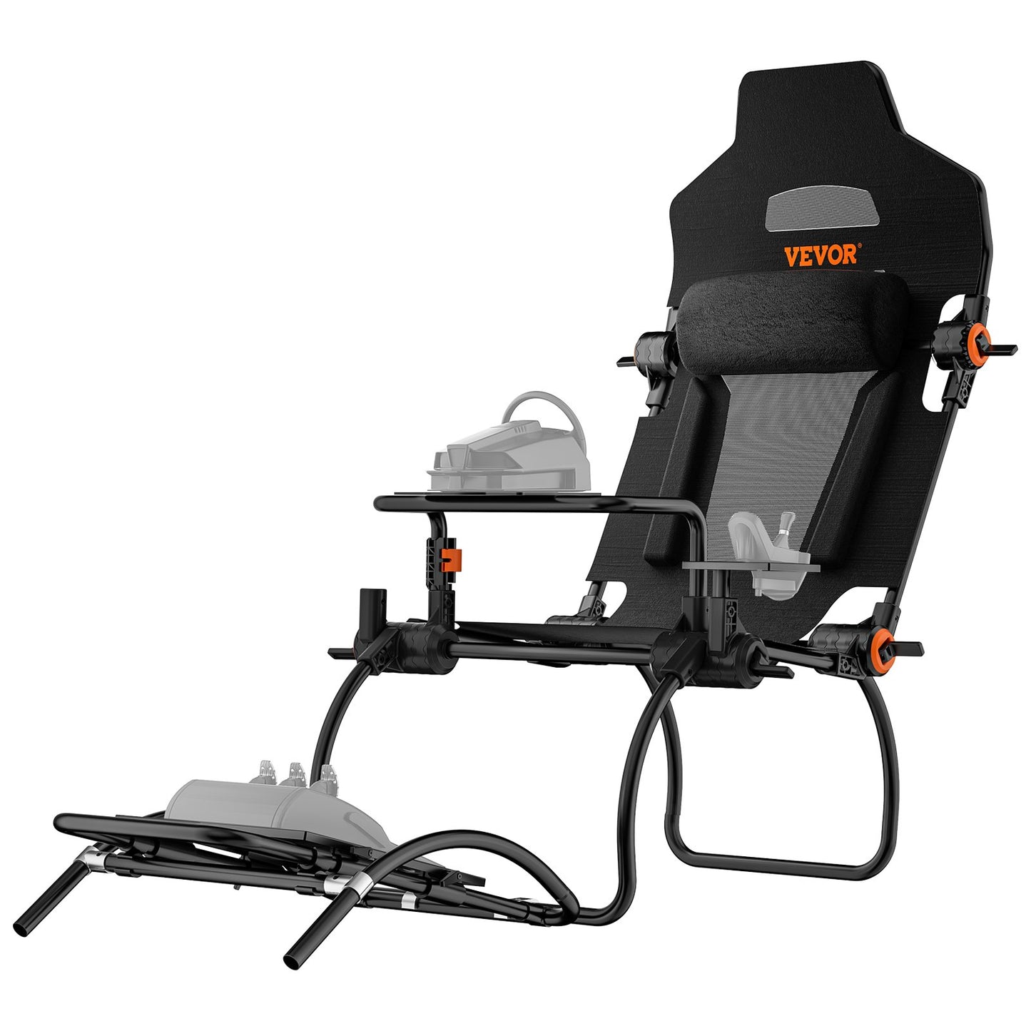 Klappbarer Rennlenkradständer für Logitech G923/G920/G29, Lenkradständer und Fußpedalwinkel verstellbar, tragbares Stahl-Fahrsimulator-Cockpit – Thrustmaster T248P, GT-/Formel-Modus, große Ausführung