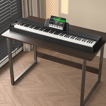 Gewichtetes Digitalpiano, 88 vollgewichtete Tasten, elektrisches Klavier mit zwei Tastaturen und Lautsprechern, Sustain-Pedal, Kopfhöreranschluss, 200 Klangfarben und Rhythmen, unterstützt Bluetooth/USB/MIDI, für Anfänger und Lehrer