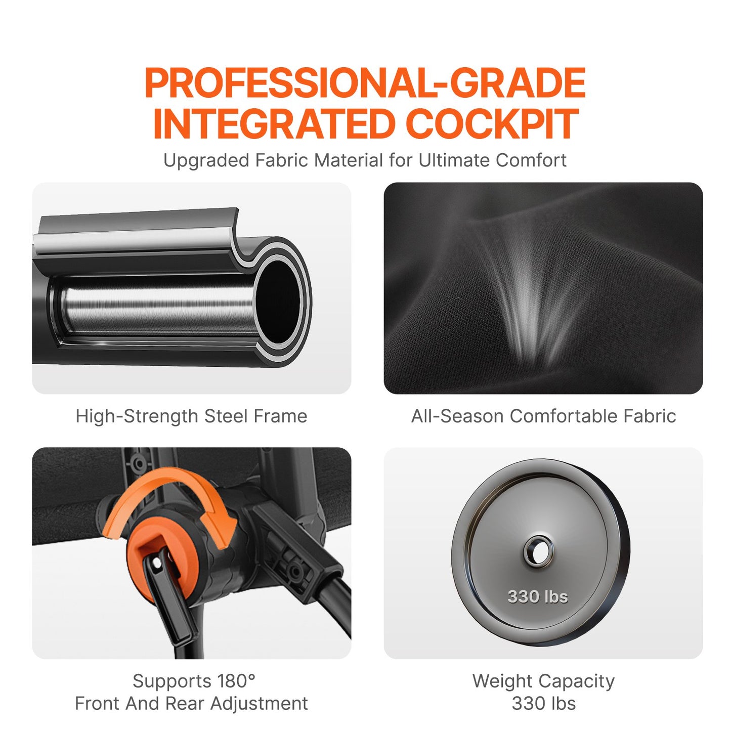 Zusammenklappbarer Rennlenkradständer für Logitech G923/G920/G29, Lenkradständer und Fußpedalwinkel verstellbar, tragbarer Fahrsimulator aus Stahl – Thrustmaster T248P, Fanatec, Hori, Compact