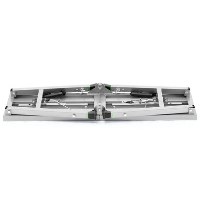 Arbeitsplattform, 3-fach höhenverstellbar, klappbare Trittleiter aus legiertem Stahl, tragbare Gerüstplattform, Tragkraft 181 kg, rutschfeste Gummifüße, Trockenbau-Malerhocker, zum Reinigen und Waschen