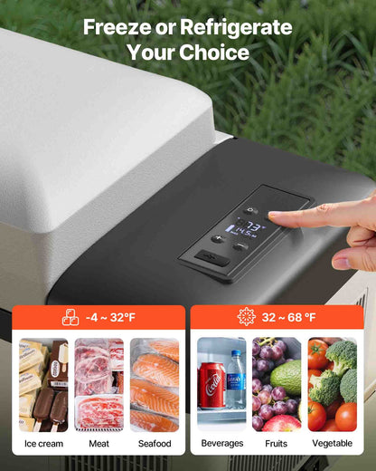 20-Liter-Kompressor-Kühlschrank für Autos, tragbar, klein, für Fahrzeuge wie Pkw, Lkw, Wohnmobile und Boote, Mini-Elektrokühler für Autofahrten, Reisen, Angeln, Outdoor-Aktivitäten und Zuhause