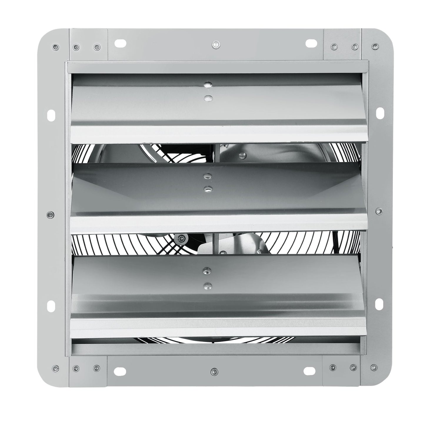 Jalousie-Abluftventilator, 254 mm, Hochgeschwindigkeits-Dachbodenventilator mit 1400 U/min und 753 CFM, Aluminium-Wandmontage, mit Wechselstrommotor, Belüftung und Kühlung für Gewächshäuser, Garagen, Schuppen und Werkstätten