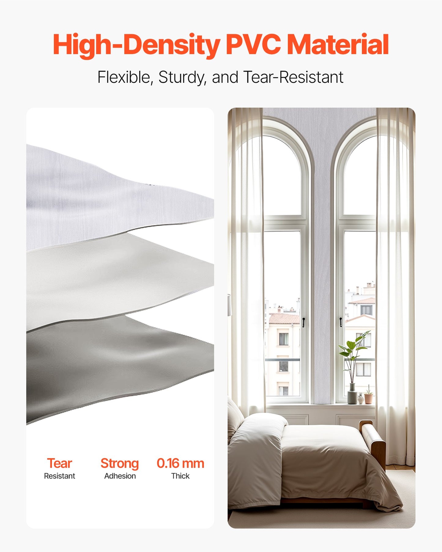 Selbstklebende Tapete, 45 cm x 10 m, Kontaktpapier, weiß, Holzmaserung, wasserfest, leicht zu reinigen und abziehbar, dekorative Vinylrolle für Schlafzimmer, Küche, Büro, Badezimmer, Schreibtisch