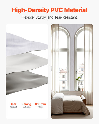 Selbstklebende Tapete, 45 cm x 10 m, Kontaktpapier, weiß, Holzmaserung, wasserfest, leicht zu reinigen und abziehbar, dekorative Vinylrolle für Schlafzimmer, Küche, Büro, Badezimmer, Schreibtisch