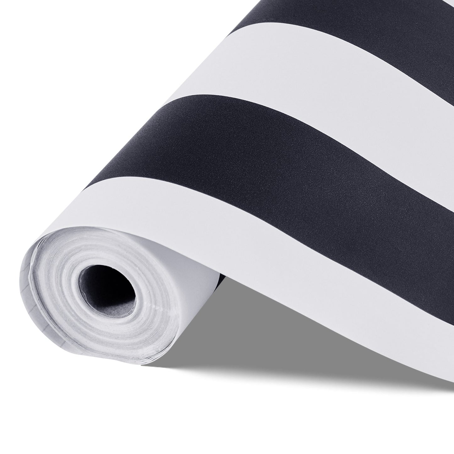 Selbstklebende Tapete, 45 cm x 15 m, Kontaktpapier, Schwarz-Weiß, modernes geometrisches Muster, wasserfest, leicht zu reinigen, dekorative Vinylrolle für Schlafzimmer, Küche, Büro, Badezimmer