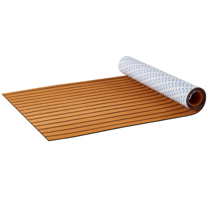 Boat Flooring, EVA Foam Boat Decking 240 x 116.8 cm, Non-Slip Self-Adhesive Flooring, 2.8 m² Marine Carpet for Boats, Yacht, Pontoon, Kayak Decking