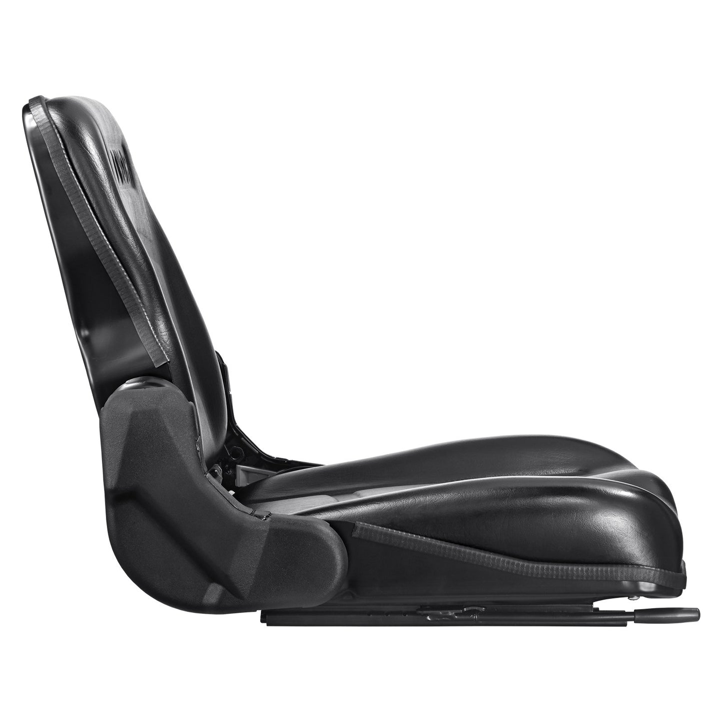 Universal Forklift Seat, Fold Down Tractor Seat with Adjustable Angle Back and Micro Switch, 6.3-13.4 inch Extended Slot Comfortable Forklift Seat for Tractor Loader Excavator