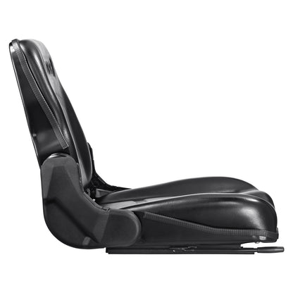 Universal Forklift Seat, Fold Down Tractor Seat with Adjustable Angle Back and Micro Switch, 6.3-13.4 inch Extended Slot Comfortable Forklift Seat for Tractor Loader Excavator