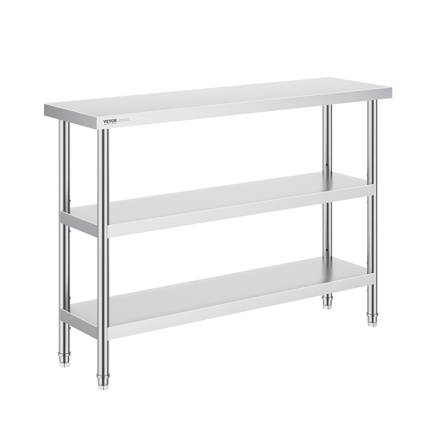 Küchenarbeitstisch aus Edelstahl, 35,6 x 121,9 cm