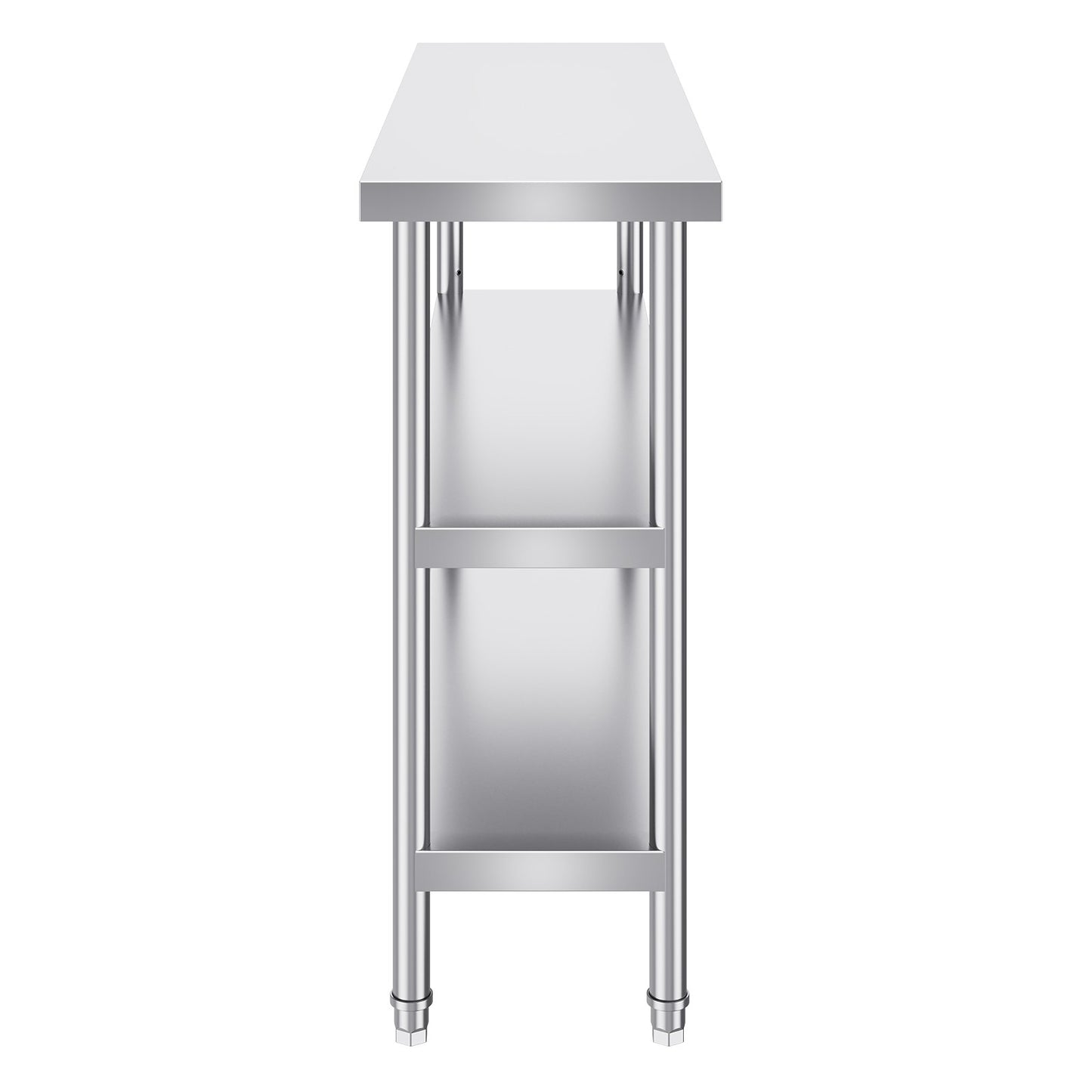 Küchenarbeitstisch aus Edelstahl, 35,6 x 121,9 cm