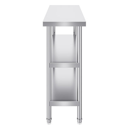 Küchenarbeitstisch aus Edelstahl, 35,6 x 121,9 cm