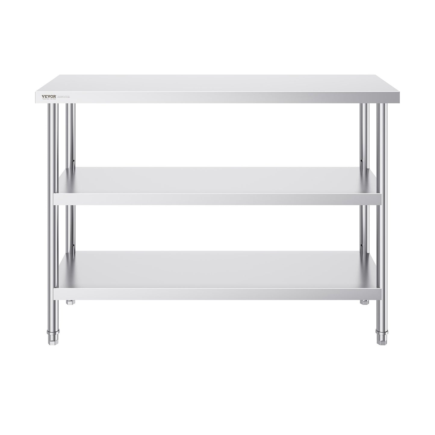 Stainless Steel Food Prep Table Commercial Kitchen Work Table 45.7x121.9 cm