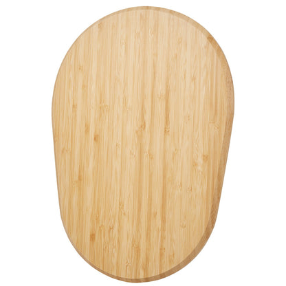 Küchenmaschinen-Schieber, oval, 40 x 28 cm, kompatibel mit Standmixern mit Kippkopf (5,5–8 l), PTFE-Füße, Ablagefach für Küchenarbeitsplatten, Naturholz