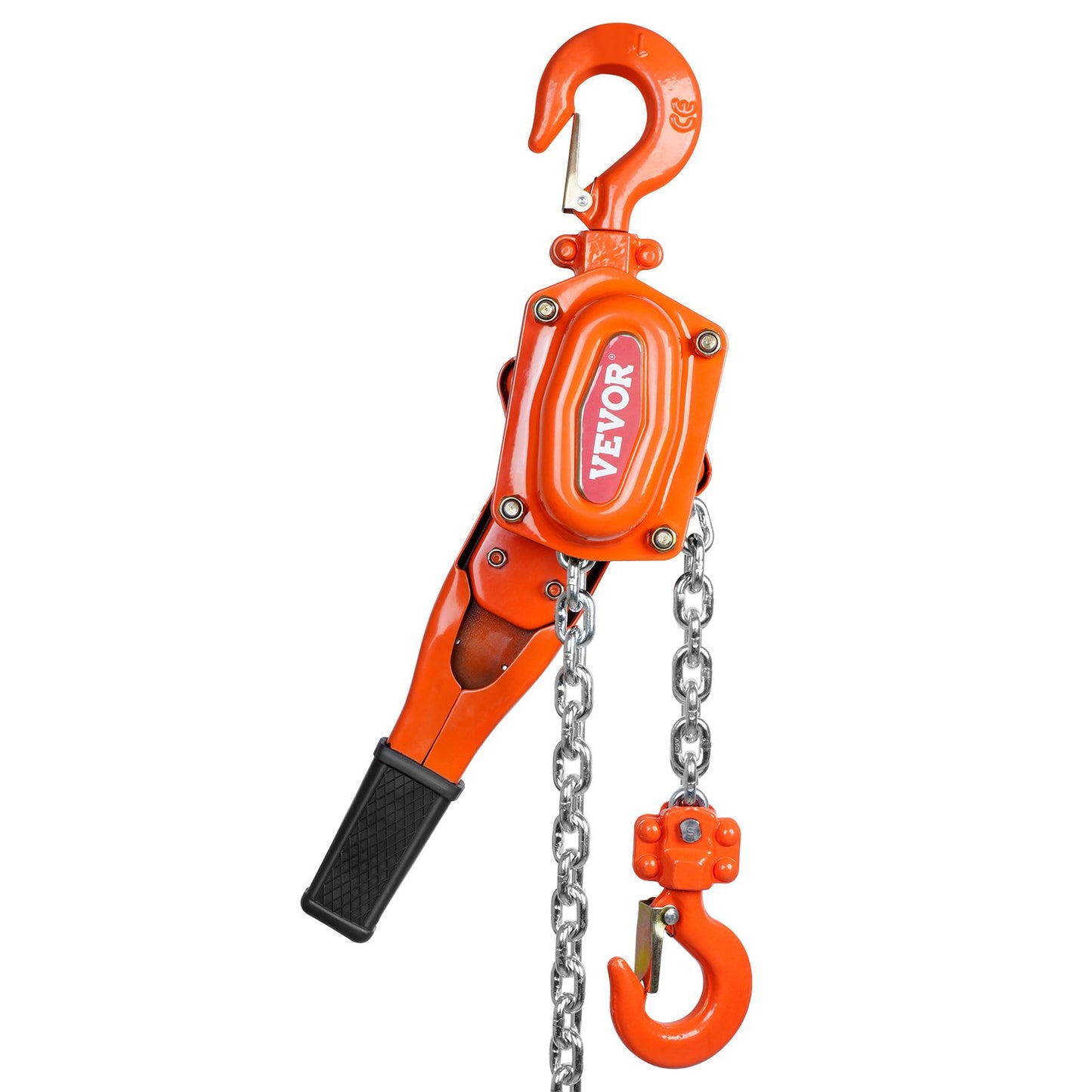 Manual Lever Chain Hoist, 3/4 Ton 748 kg Capacity 3.1m Come Along, G80 Galvanized Carbon Steel with Weston Double-Pawl Brake, Auto Chain Leading & 360° Rotation Hook, for Garage Factory Dock