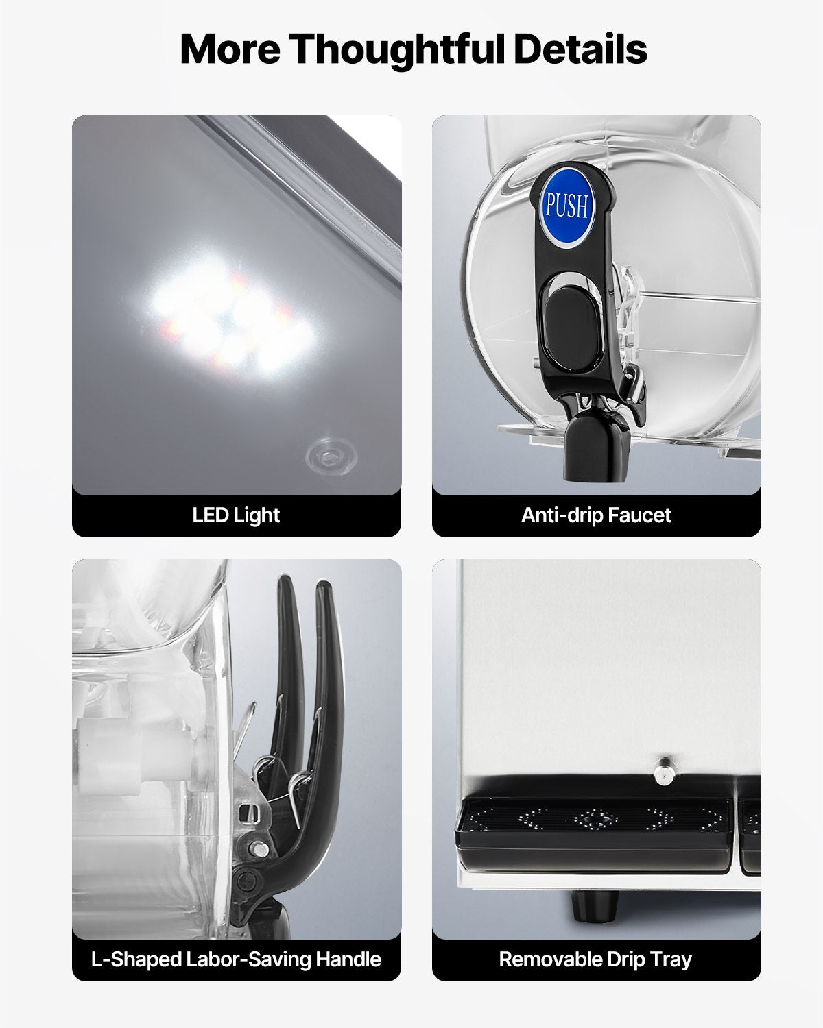 Commercial Frozen Drink Maker, 15Lx2 Double Tank Slushy Machine, 120 Cups Stainless Steel Margarita Smoothie Frozen Drink Machine, Slushie Maker for Home Party Restaurants Cafe Bars