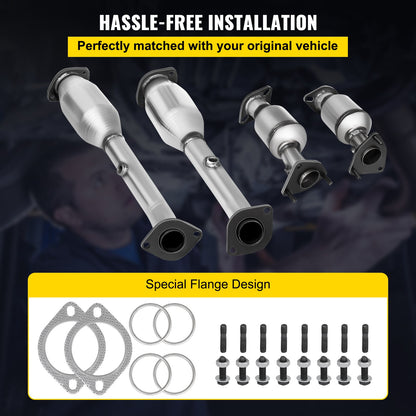 Exhaust Manifold 05-11 Nissan Frontier Exhaust Manifold Bolts Gasket Combination 4.0L OEM Quality High Flow Catalytic Converter for 2005-2011 Nissan Frontier/Xterra/Pathfinder(EPA Compliant)