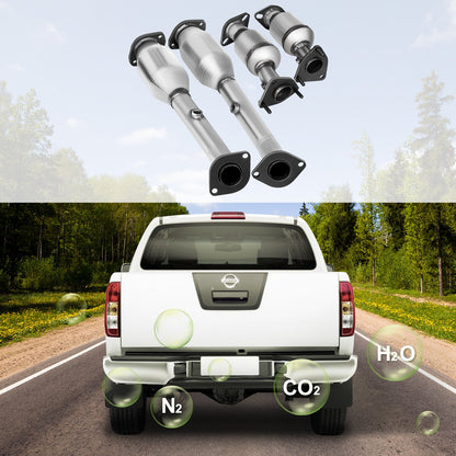 Exhaust Manifold 05-11 Nissan Frontier Exhaust Manifold Bolts Gasket Combination 4.0L OEM Quality High Flow Catalytic Converter for 2005-2011 Nissan Frontier/Xterra/Pathfinder(EPA Compliant)