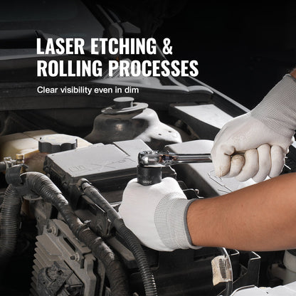 3/8"-Antrieb Schlagschrauber-Steckschlüsselsatz, 15-teilig, ultrakurz, metrisch 10–24 mm, 6-kant, Chrom-Molybdän-Legierungsstahl, für Autoreparaturen, gut lesbare Größenmarkierungen, robuste Konstruktion, Steckschlüssel-Organizer