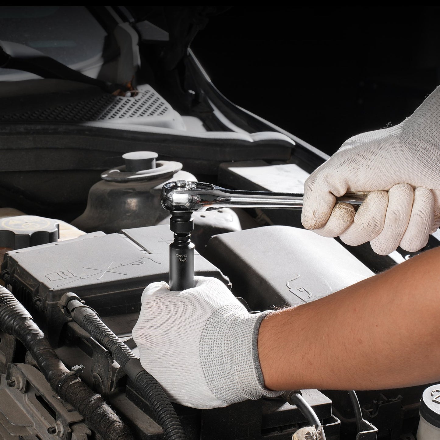 1/4"-Antrieb Schlagschrauber-Steckschlüsselsatz, 48-teilig, tiefe und flache Steckschlüssel, SAE 3/16"-9/16" und metrisch 4-15 mm, 6-kant, Chrom-Molybdän-Legierungsstahl, für Autoreparaturen, gut lesbare Größenmarkierungen, Aufbewahrungskoffer