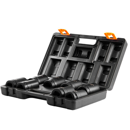 Schlagschrauber-Steckschlüsselsatz, 8-teilig, 6-kant, 2,5 cm Antriebsbit, Ratschen-Werkzeugkoffer