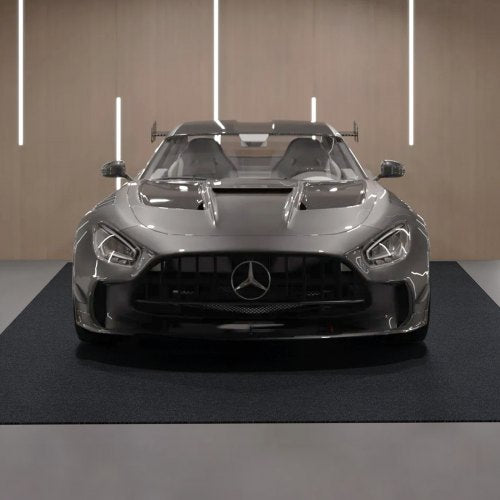 Waterproof Garage Floor Mat for Under Car, 914.4x1524 MM Compact Size Heavy Duty Containment Mat with Strong Grip, Protects Garage Floor from Water, Mud and Oil, For Garages,Greenhouses,Entrance