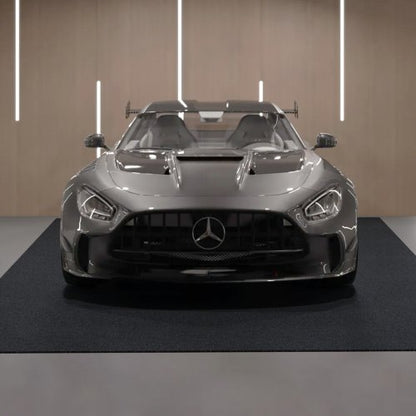 Waterproof Garage Floor Mat for Under Car, 1.49x1.8M Compact Size Heavy Duty Containment Mat with Strong Grip, Protects Garage Floor from Water, Mud and Oil, For Garages,Greenhouses,Entrance