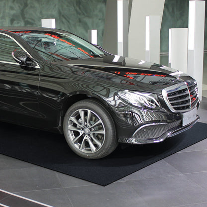 Garage Floor Mat, 2.28 x 6.1 M Waterproof Protection from Water,Snow, Rain,Mud and Oil for Cars, Non-slip Heavy Duty Containment Mat with TPE Anti-Leak Backing & Easy to Clean & Cuttable