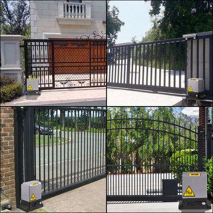 Sliding Gate Opener, 1800 KG 5 m, Automatic Sliding Gate with 4 Remote Controllers & APP Control, Electric Rolling Driveway Slide Gate Motor, Complete Gate Operator Hardware Security System Kit