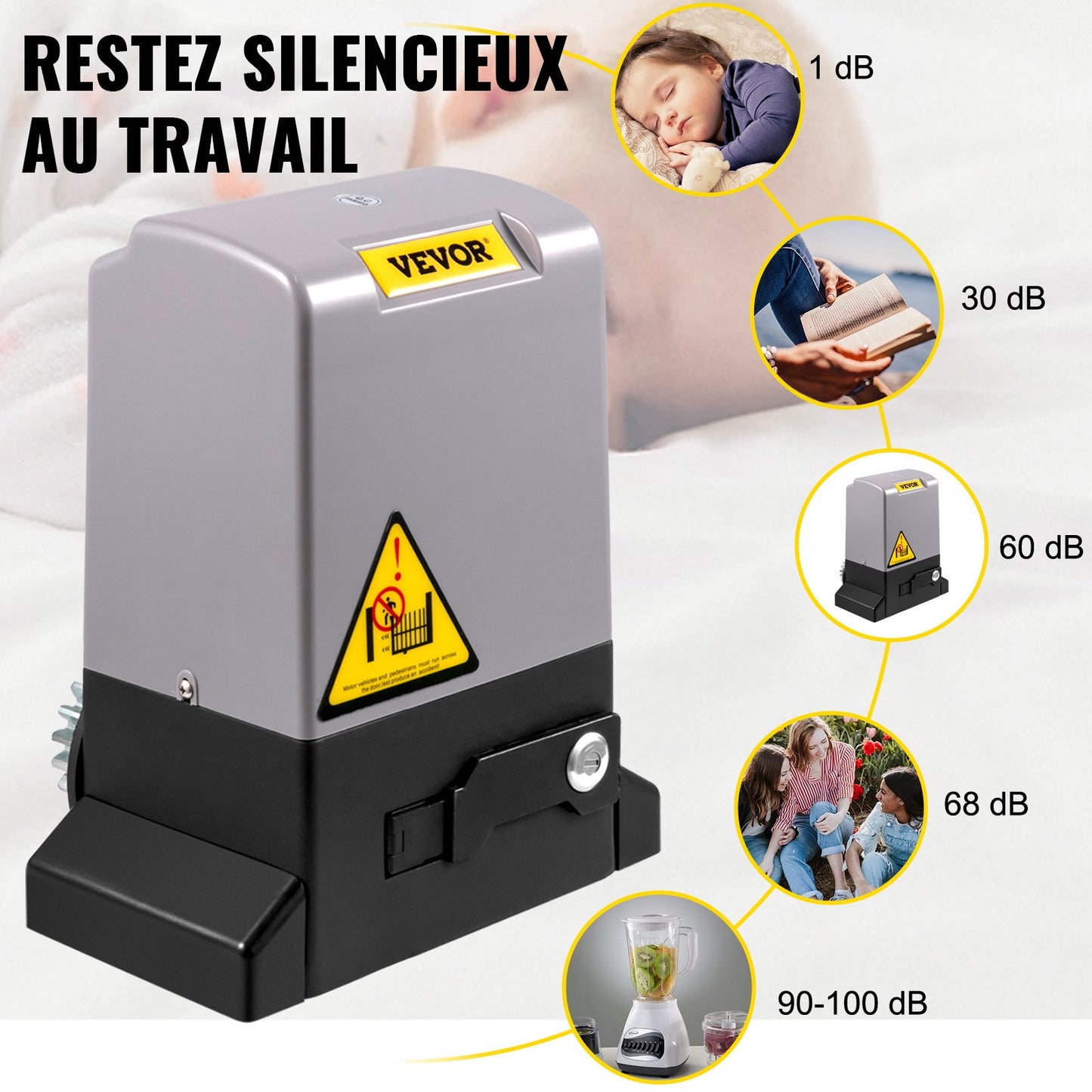 Automatischer Schiebetorantrieb, 1800 kg, 7 m, mit 4 Fernbedienungen und App-Steuerung, elektrischer Schiebetormotor für Einfahrten, komplettes Sicherheitssystem-Set für Torantriebe
