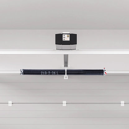 Garage Door Torsion Springs, Pair of 0.218 x 2 x 26 in, 16000 Cycles, Electrophoresis Black Coated for Replacement, Garage Door Springs with Non-Slip Winding Bars, Gloves and Mounting Wrench