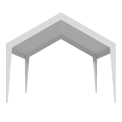 Carport-Ersatzüberdachung, 3,6 x 6 m, tragbare Garagenzeltplane, UV-beständige und wasserdichte Autoschutzplane, robuste Carportabdeckung mit Kugelgelenken, weiß, Gestell nicht enthalten